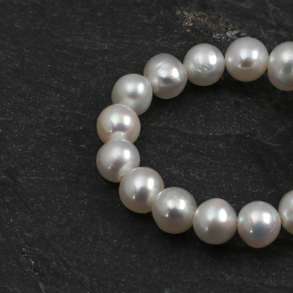 Close-up detail of ring,natural gemstone and pearl texture,925 sterling silver fine jewelry