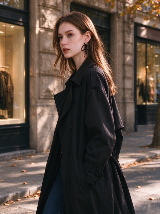 The Autumn Street Style Edit: Why Black Tourmaline Bow Earrings Are Fall 2026’s Boldest Statement