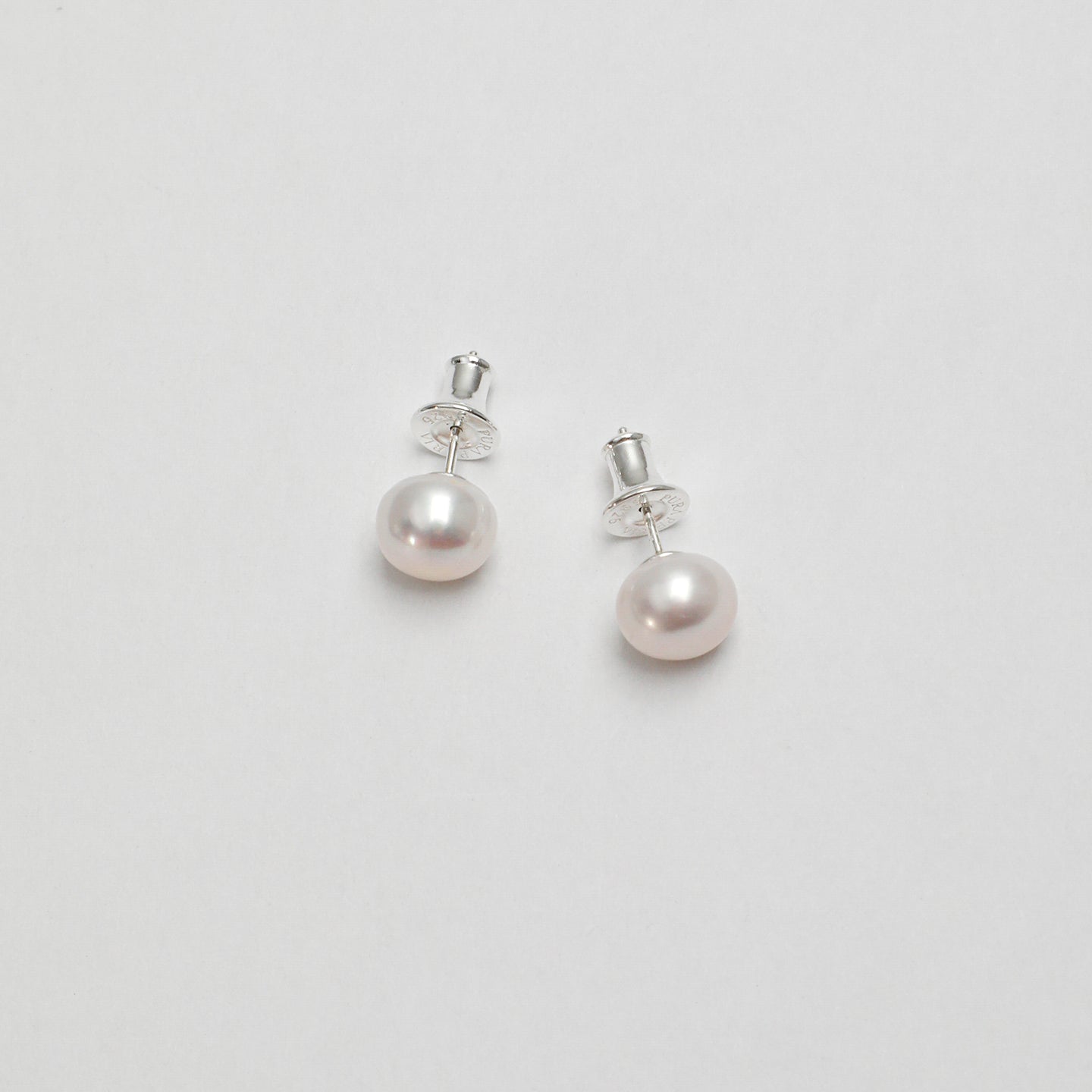 Premium 5A Grade Button Pearl Stud Earrings