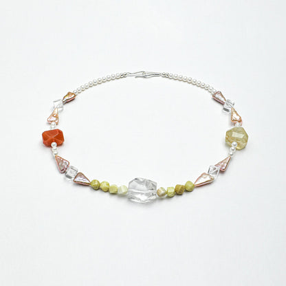 The Iris Dawn Rock & Mixed Gemstone Necklace