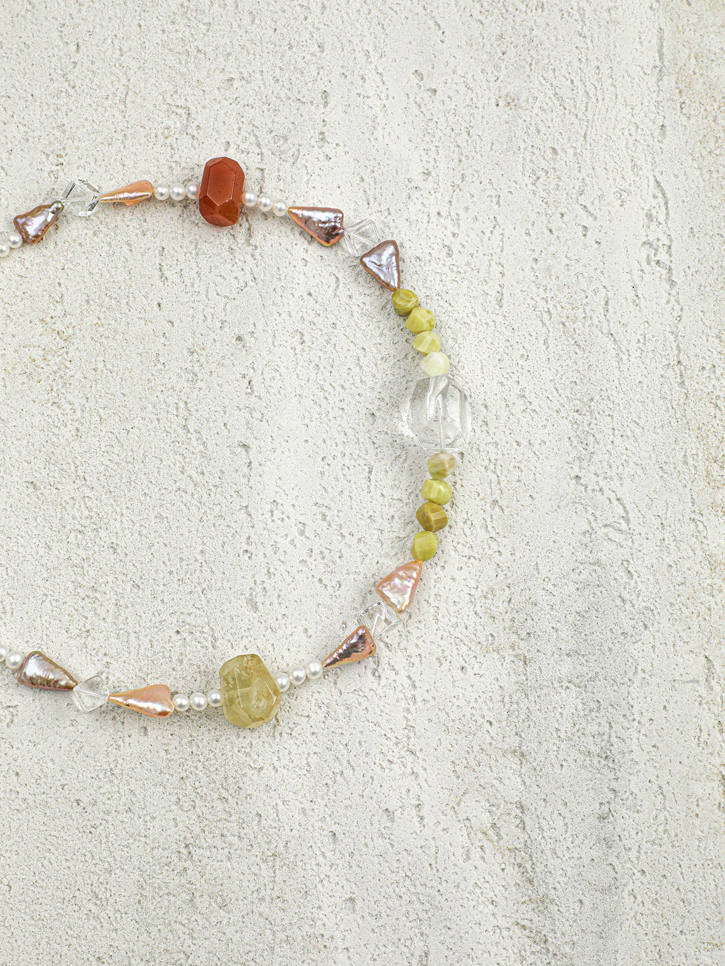 The Iris Dawn Rock & Mixed Gemstone Necklace