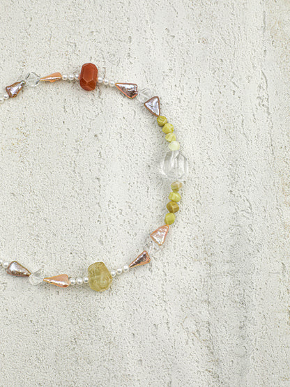 The Iris Dawn Rock & Mixed Gemstone Necklace