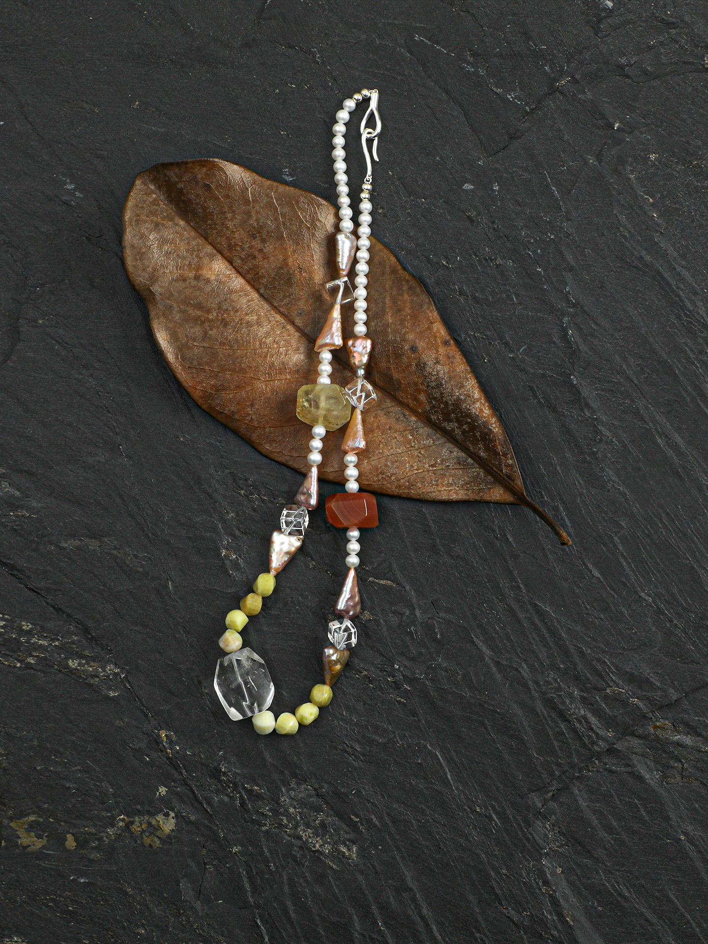 The Iris Dawn Rock & Mixed Gemstone Necklace