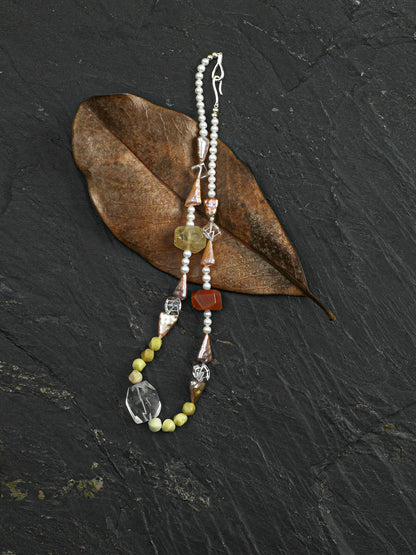 The Iris Dawn Rock & Mixed Gemstone Necklace
