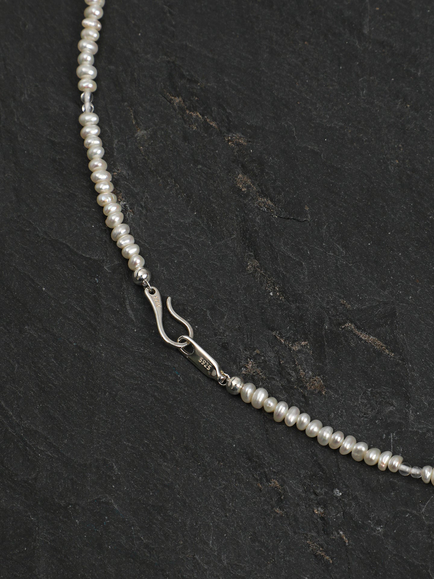 Natural Blue Topaz Teardrop and Freshwater Pearl Necklace