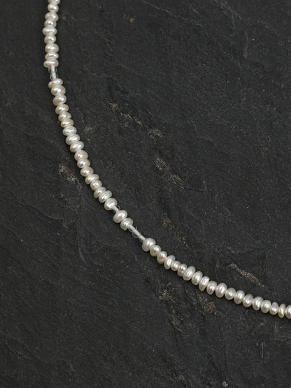 Natural Blue Topaz Teardrop and Freshwater Pearl Necklace