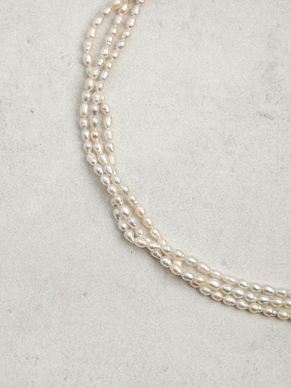 Natural Brazilian Citrine and Sculptural Baroque Pearl Necklace