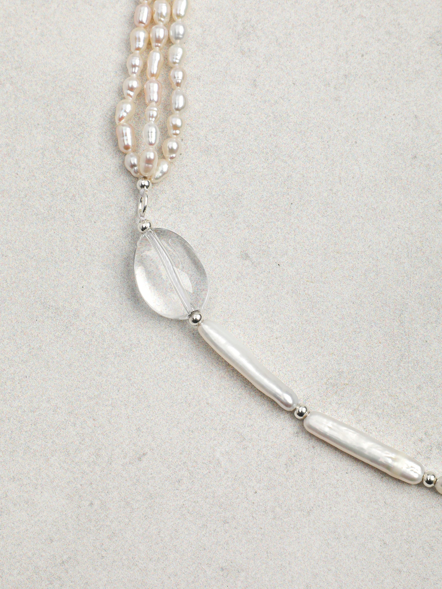 Natural Brazilian Citrine and Sculptural Baroque Pearl Necklace