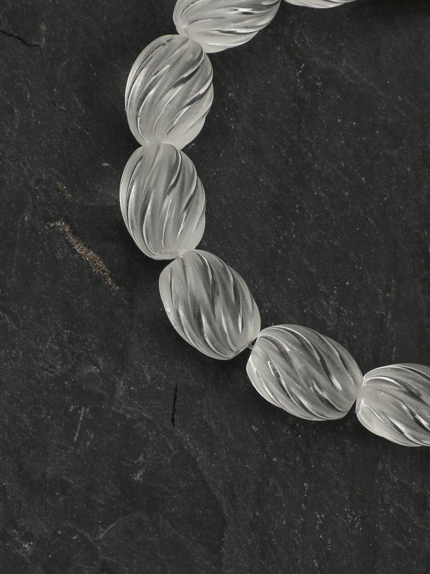 Natural Clear Quartz and Keshi Bar Pearl Bracelet