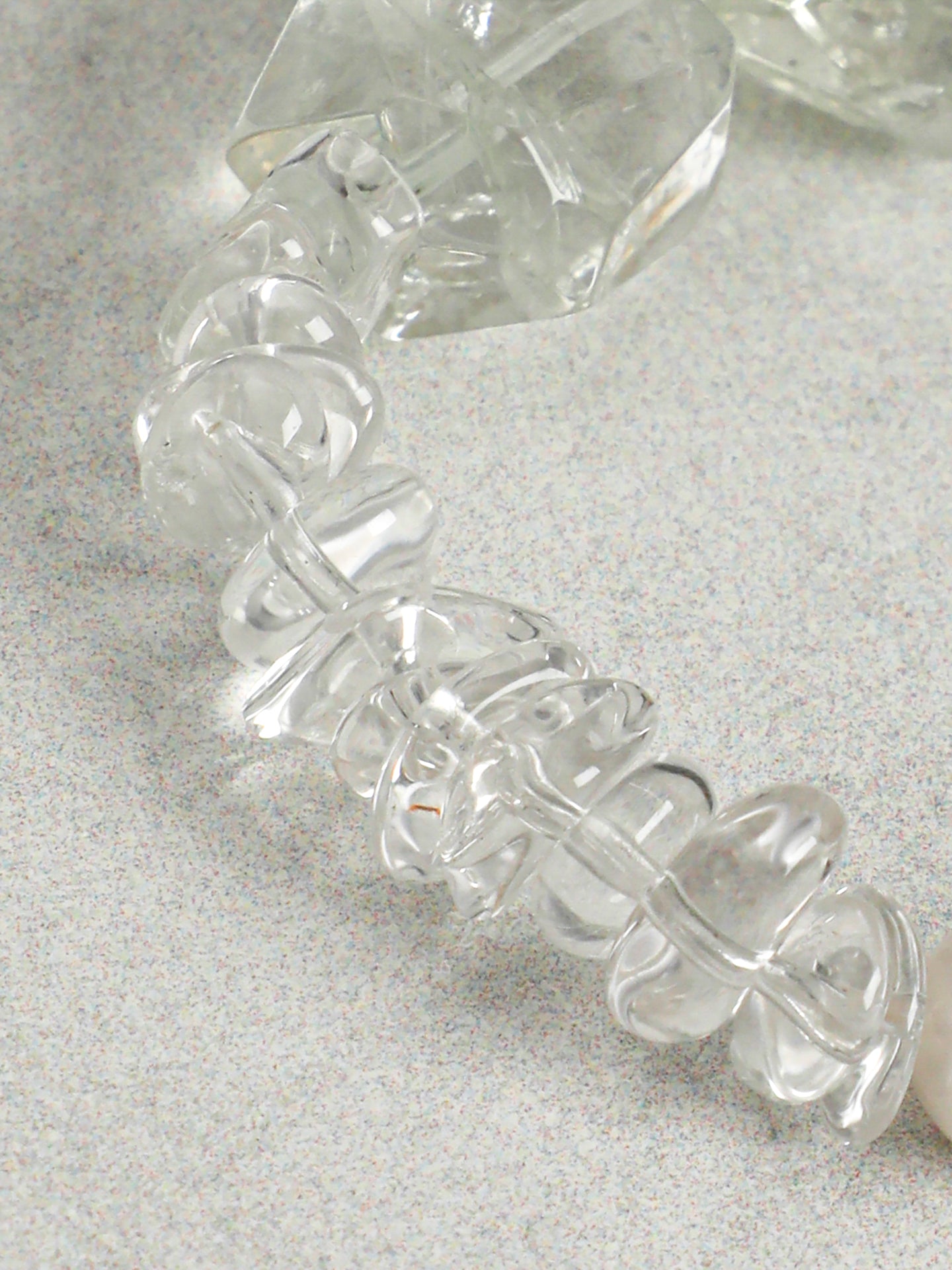Natural Green Quartz and Freshwater Pearl Bracelet