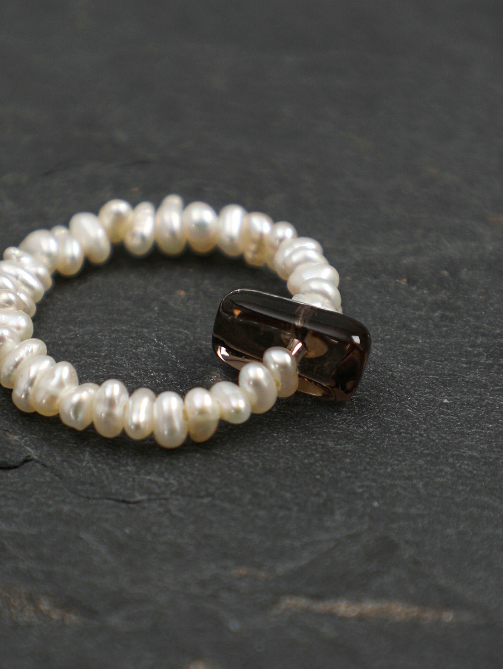 Ring,elegant everyday women outfit,crystal pearl jewelry gift for her
