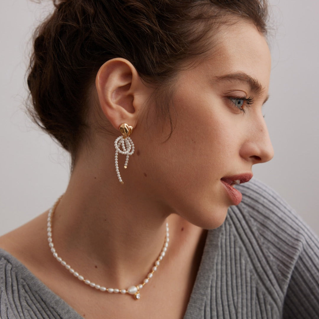925 Sterling Silver Pearl Earrings